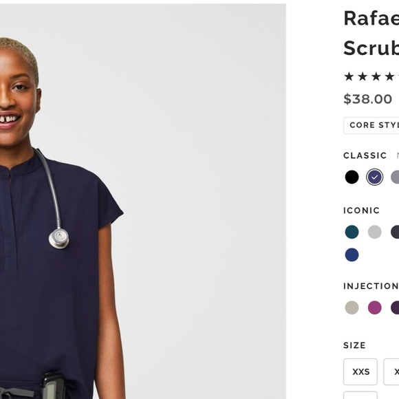 Small Rafaela Scrub Top - Picture 2 of 2